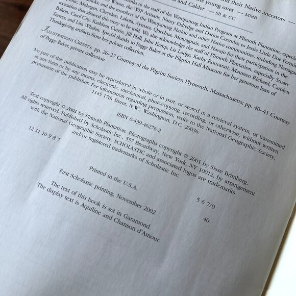 Vintage 2002 Scholastic 1621 A New Look At Thanksgiving Paperback Book - Picture 4 of 11